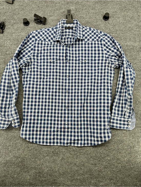 Banana Republic Other - Banana Republic Blue and White Plaid Button-Down Shirt